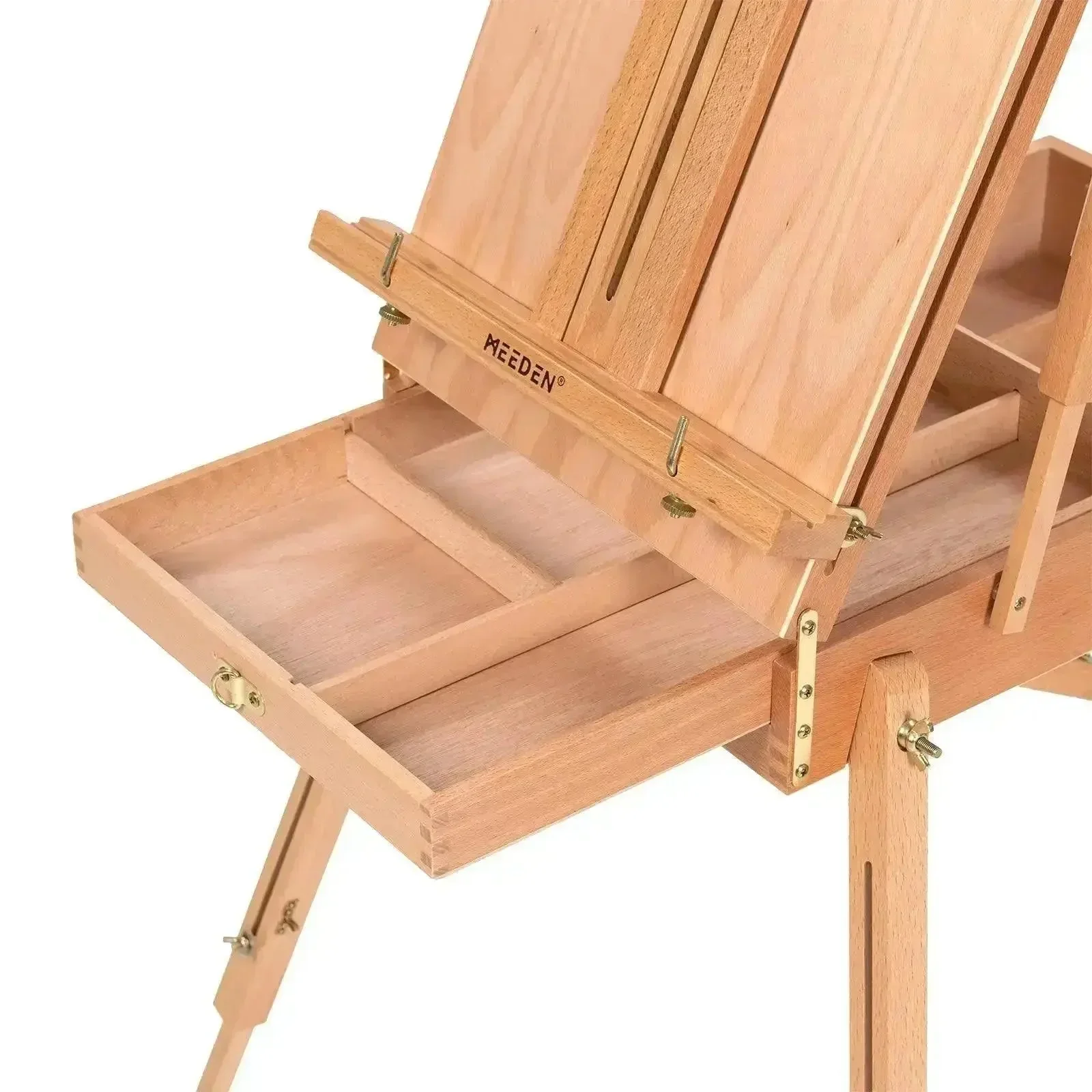 MEEDEN Foldable Easel, Metallic Acrylic Paint (6x60ml) & Cotton Canvas Boards Set - Image 8