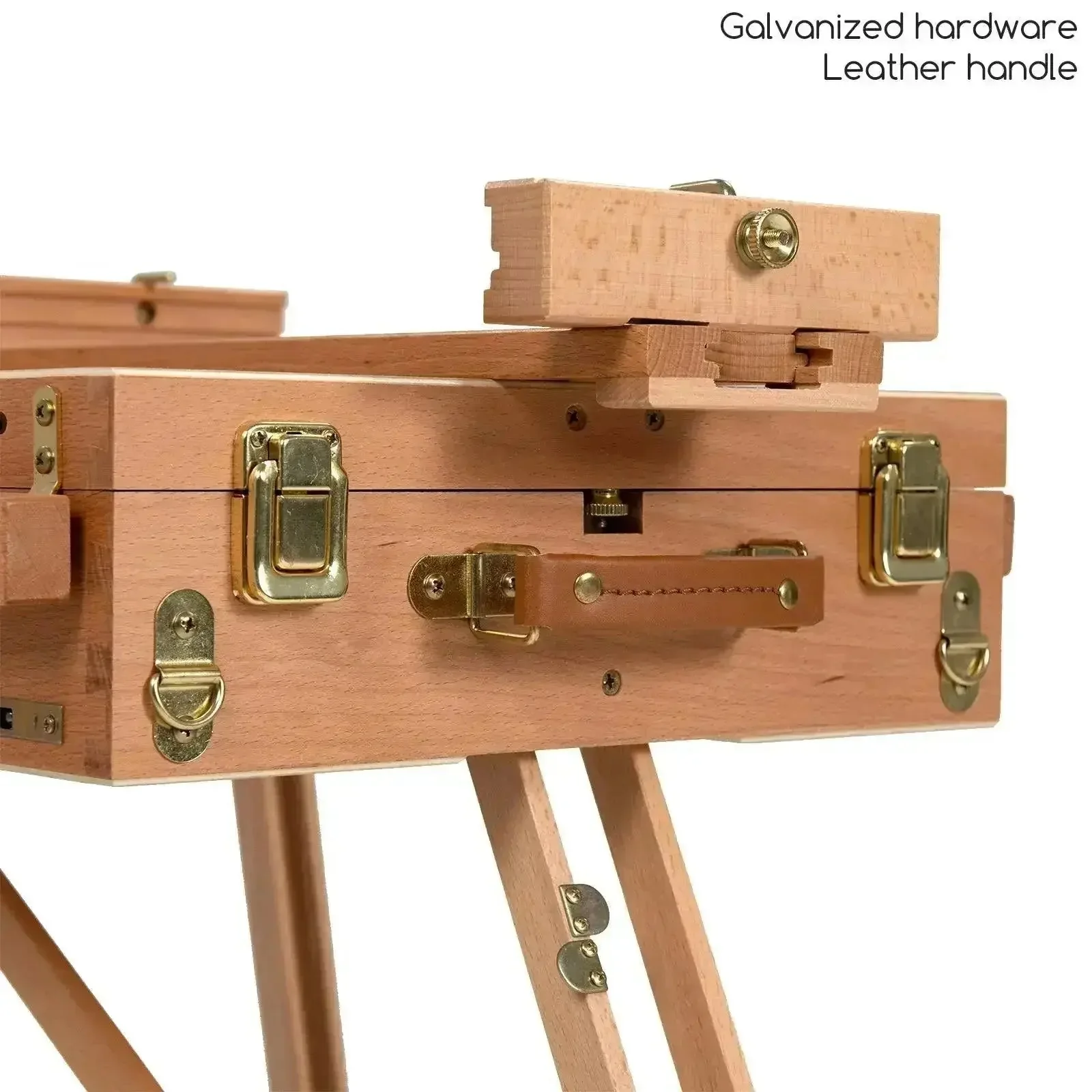 MEEDEN Foldable Easel, Metallic Acrylic Paint (6x60ml) & Cotton Canvas Boards Set - Image 9